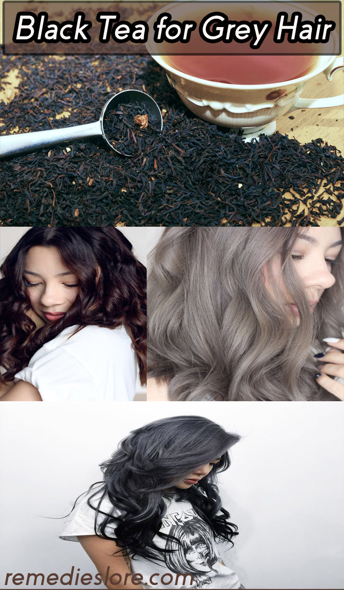 black tea for grey hair