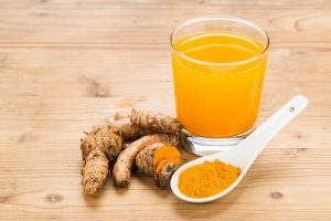 Turmeric and water