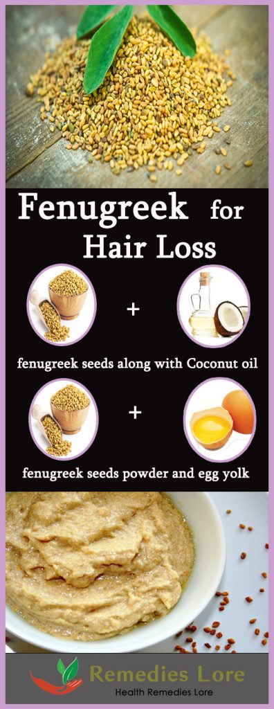 Uses of fenugreek seeds as Hair mask