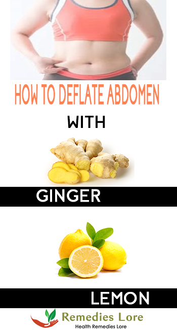 HOW TO DEFLATE ABDOMEN WITH GINGER AND LEMON