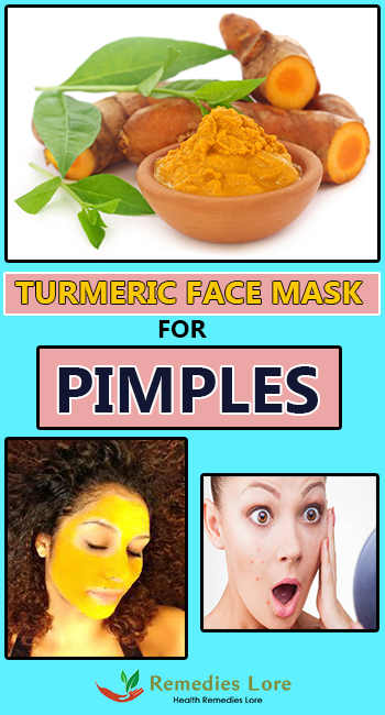 Turmeric face mask for pimples