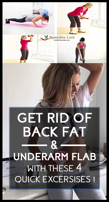 Get Rid of Back Fat and Underarm Flab With These 4 Quick Exercises!