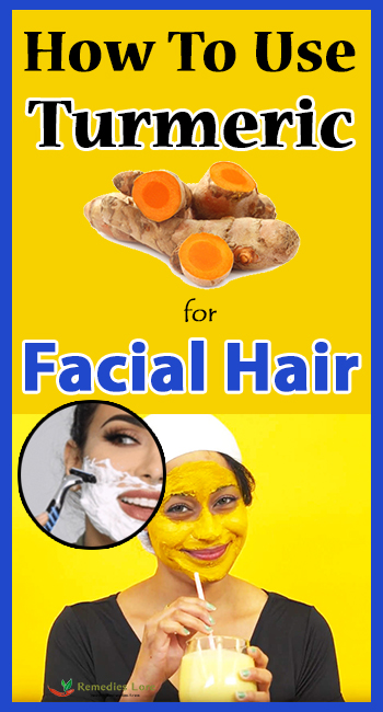 how to use turmeric for facial hair