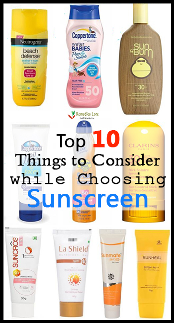 Top 10 Things To Consider While Choosing Sunscreen