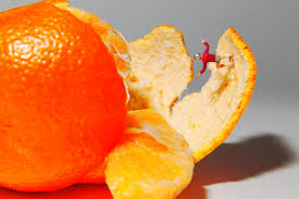 orange peel for teeth