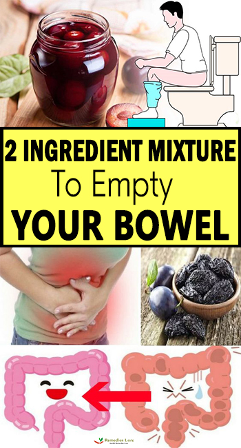 2 Ingredient Mixture To Empty Your Bowel