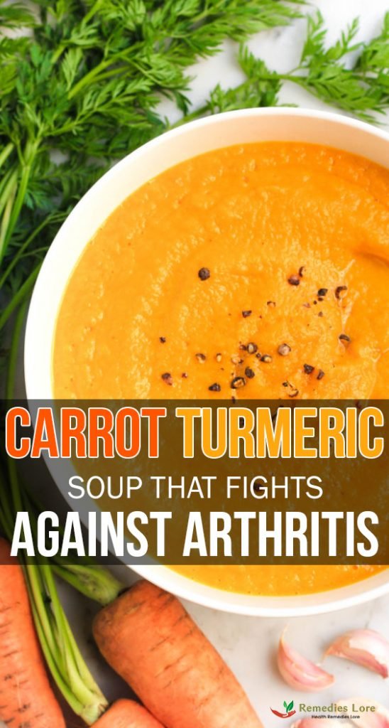 Carrot turmeric soup that fights against arthritis