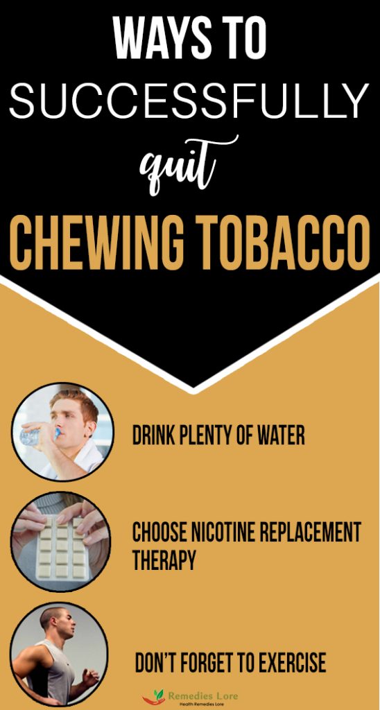 ways to quit chewing tobacco