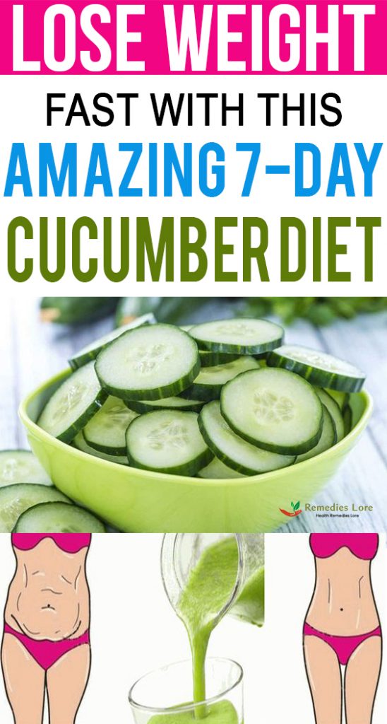 Lose weight fast with this AMAZING 7-day cucumber diet